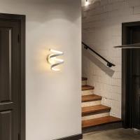 Goeco Aplique Pared Interior, lámpara de Pared Acrílica, 18W, 2000lm, Luz de pared en Espiral Blanca para Dormitorio, Balcón - details 6