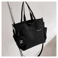 Bolso bandolera de mujer en lona estilo fashion con cierre crema - details 18
