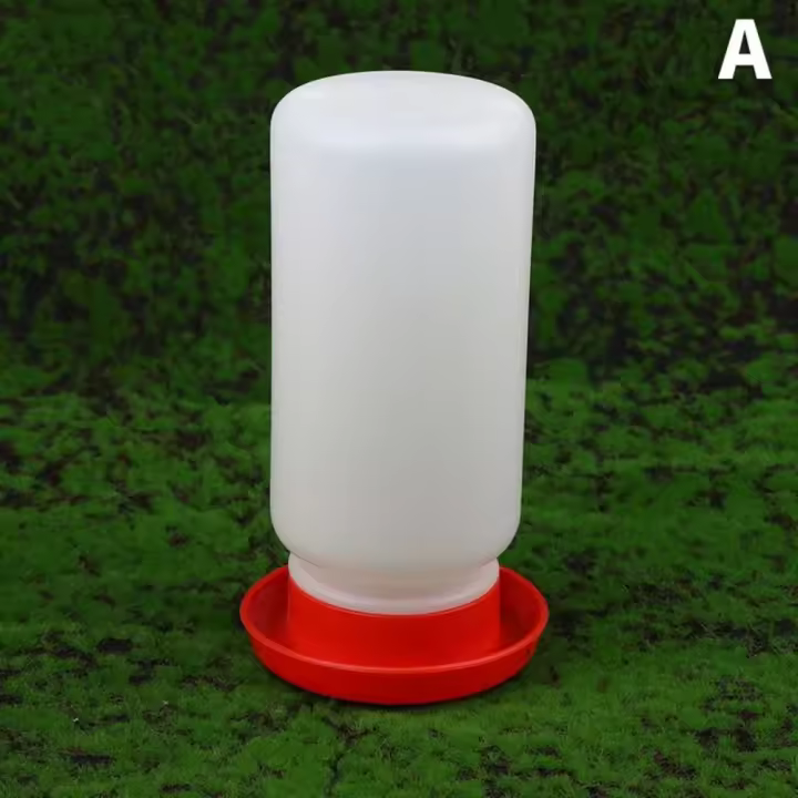 Bebedero de plástico para pollos, dispensador automático de alimentos de agua segura, sin residuos, fácil de limpiar, equipo para aves - 1