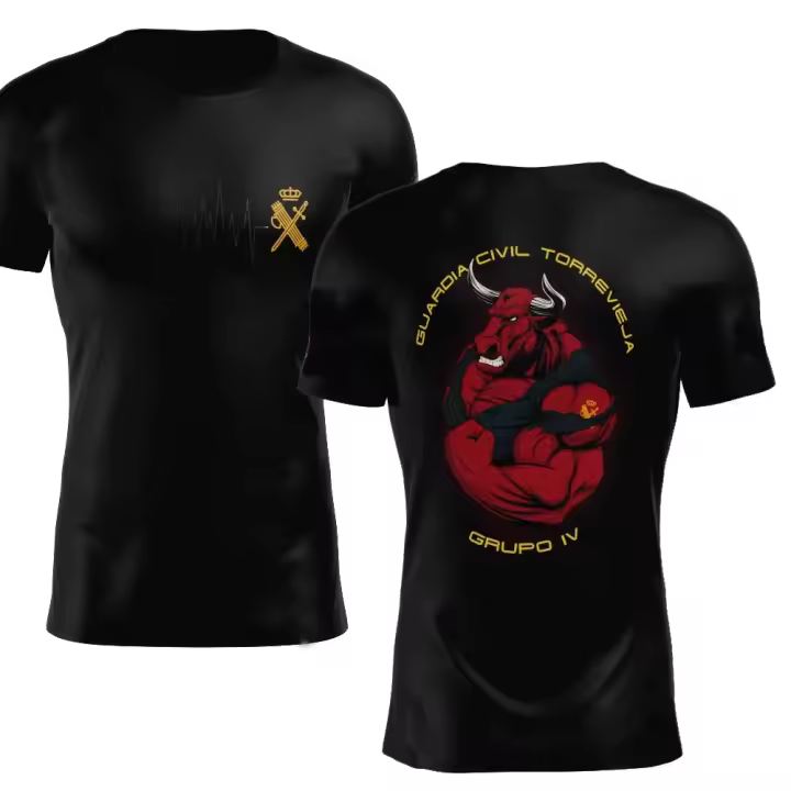 Camiseta Grupo IV Guardia Civil Torrevieja 100% algodón cuello redondo manga corta verano Casual Camiseta para hombre ropa de calle - 1