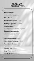Auriculares inalámbricos Lavalier K68, audífonos de negocios 6 en 1, soporte para reuniones, grabación, MP3, tarjeta TF, reproducción, Bluetooth, micrófono - details 13