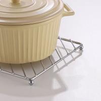 Soporte cuadrado para olla, soporte aislado antiescaldaduras para olla, estante grueso a prueba de herrumbre, herramientas de cocina, mantel individual, decoración para mesa de comedor, 2 uds. - details 3