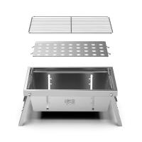Estufa de leña de picnic de acero inoxidable para el hogar plegable portátil para acampar al aire libre, estufa de barbacoa desmontable - details 4