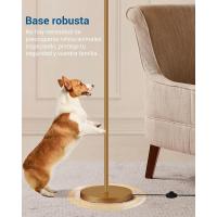 Lámpara de Pie Minimalista Pantalla de Lino Beige, Bombilla LED, Ajustable para Dormitorio, Salón, Oficina Dorado - details 8