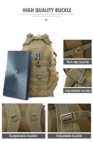Mochila táctica militar de 40L para hombre, bolso grande para senderismo, Molle - details 3