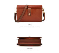 FOXER bolso cruzado de PU para mujer, bolso de hombro de moda de color sólido, bolso de múltiples ranuras - details 9