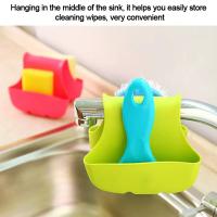 Soporte de Esponja de Doble Cara para Fregadero de Cocina Cesta de Secado de Silicona con Estante de Drenaje para Jabón - details 1