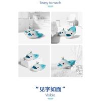 Zapatillas de casa antideslizantes para mujer, con cambio gradual, bonitas y frescas, para parejas de tiburones - details 11