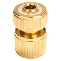 Conector de Agua de Jardín Adaptador de Manguera de Latón Recubierto 1/2" Conector de Giro Rápido Drip Irrigación Sistema de Acople de Manguera de Cobre - details 7