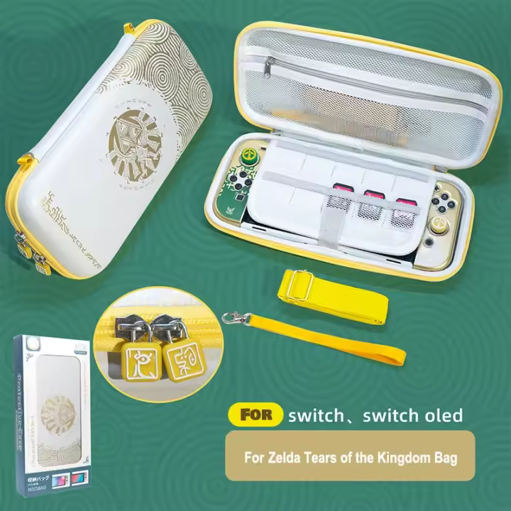 Bolsa de almacenamiento para Switch, estuche para The Legend of Zelda, Tears of the Kingdom, Theme Switch Oled, accesorios de caja dura - 1