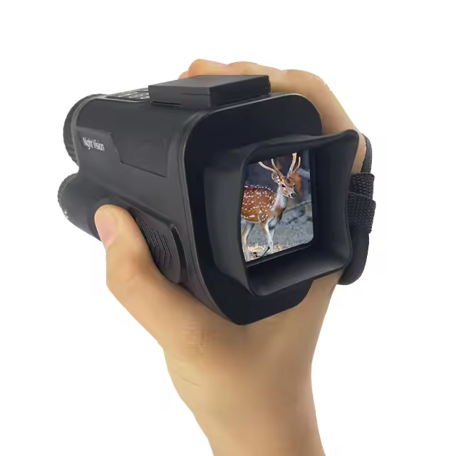 Monocular Digital Infrarrojo Visión Nocturna Eléctrica, 100% Oscuridad, 8x Zoom 2600mAh Batería Recargable, 32GB Tarjeta SD - 1