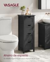 Armario de Baño Moderno Blanco 4 Cajones, 30 x 30 x 82 cm Ideal para Sala de Estar, Cocina, Comedor - details 22