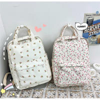 Mochila escolar fresca para mujer, literaria y artística, versátil, con flores informales, para niña y estudiante, novedad de 2024 - details 36
