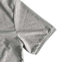 Camiseta de manga corta Henley para hombre, camisa informal de algodón, camisas Henley, M-6XL negro - details 9