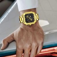 Relojes de cuarzo de lujo impermeables con calendario con correa - details 0