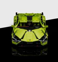 Bloques de construcción de coche deportivo de carreras de alta tecnología, modelo de carreras famoso, juguetes para niños, regal - details 1