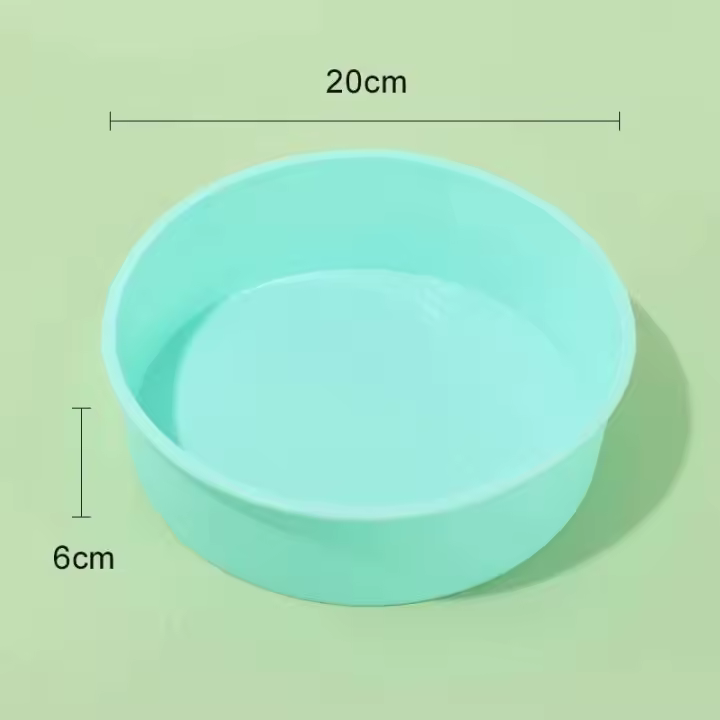 Molde de silicona para pastel antiadherente 3D de 20cm, herramienta de bricolaje, molde circular para hornear pan - 1