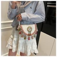 Bolsos Tejidos a Mano Nuevos Bolsos de Paja de Verano Estilo Étnico con Flecos - details 21