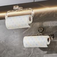 Soporte para papel de cocina con ventosa montado en la pared, bolsa de mantenimiento de frescura extraíble reutilizable, estante de almacenamiento de película, giratorio multifuncional - details 5