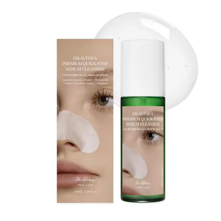 Dr.Althea Premium Limpiador de sebo paso rápido |   Removedor de puntos negros rápido y eficaz |   Exfoliante facial para pieles sensibles |   Cuidado de la piel coreano |   3,38 onzas líquidas - 1