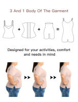 Bodysuit Modelador De Abdomen Y Glúteos Sin Costuras Para Mujeres Fajas Colombianas Slim Catsuit Control Medio Material De Nylon Cómodo Y Transpirable - details 6