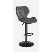 Taburete de Bar Juego de 2, Sillas de Bar Regulables en Altura en Piel Sintética, Taburete de cocina Giratorio en 360 °   con Respaldo y Reposapiés, Acero Cromado, Blanco LJB64W - details 7