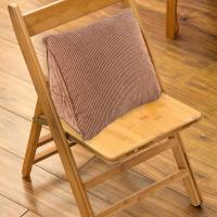 Cojín de respaldo de lectura, almohada de cuña para la espalda, almohadilla Lumbar, cama, silla de oficina, almohada de descanso, soporte para la espalda (café) - details 1