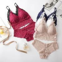 Conjunto de Lencería de Encaje sin Costuras para Mujeres Conjunto de Sujetador y Panty Bordado con Encaje Intimidad con Estilo - details 15