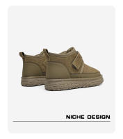 Nuevas botas de nieve antideslizantes integradas de piel de velcro cálido de terciopelo - details 7