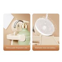 Soporte de Gel de ducha con ventosa de plástico, colgador de Gel de ducha extraíble montado en la pared, soporte para botella de champú ajustable reutilizable - details 11