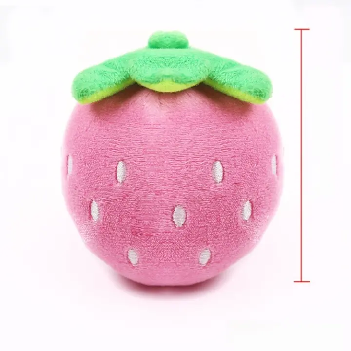 Juguete de Peluche de Bulldog Resistente a Mordiscos Cuerda de Bola de Dibujos Animados de Fruta - 1