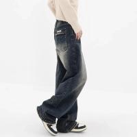 Jeans Holgados de Moda Callejera Retro Pantalones Anchos y Alta Cintura para Mujeres - details 6
