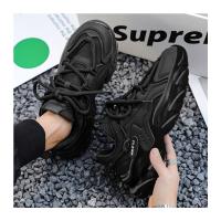 Zapatos De Deporte Para Hombre Moda Callejera Ligeros Y Cómodos Zapatillas De Gimnasio Con Cordones Blanco Plataforma Entrenadores - details 15