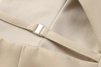 Ropa de mujer de estilo europeo y americano, vestido corto suelto con cuello de diseño abierto de moda - details 4