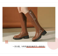 Nuevas botas de plataforma con tacón grueso estilo vaquero, botas retro para hombre - details 1