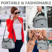 Bolsa de almuerzo isotérmica, bolsa de almuerzo impermeable, fiambrera isotérmica, bolsa de almuerzo reutilizable portátil, con - details 8