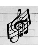 Silueta de nota musical, personal de Metal, decoración de pared, artesanías, decoraciones navideñas - details 2