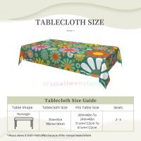 Mantel rectangular Hippie wer para fiesta, manteles impermeables para mesa de comedor, cocina, decoración del hogar - details 155