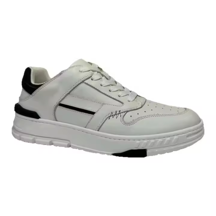 Zapatos casuales de cuero para hombre con cómodos zapatos para correr con cordones y punta redonda, adecuados para la vida diaria y caminar/senderismo en invierno - 1