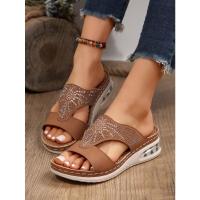 zapatos de zapatilla de tacón de cuña de verano para mujer - details 4