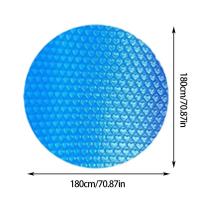 Cubierta impermeable para piscina Circular, bañera solar, plástico de burbujas de PE, accesorios para exteriores, 180/240/300cm - details 6