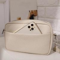 Bolso bandolera multicapa de color sólido para mujer, bolso de hombro con correa ancha de cuero PU - details 16