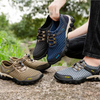 Zapatos casuales de verano para hombre, transpirables, de malla hueca, con suela suave, para senderismo y deportes al aire libre - details 0
