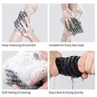 Toalla de baño de doble cara para mujeres y hombres, toalla para frotar arena fina para el hogar, kit de baño limpio y completo E9A1 - details 1