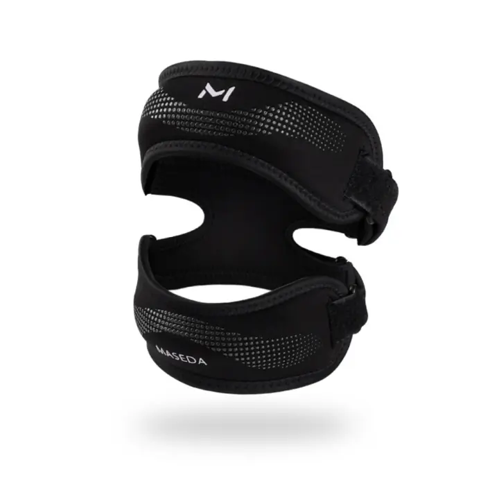 Rodillera de silicona doble, cinturón rotuliano, rodillera ajustable para menisco, equipo protector, rodilleras deportivas elásticas para correr - 1