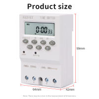 Interruptor de temporizador Digital, relé programable electrónico automático, Control de tiempo de 168 horas, semana/día/minutos/segundo, KG316S 220VAC 25A - details 30