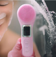radiofrecuencia facial Nuevo cepillo de modelo privado, leche facial de silicona, fábrica de cepillo facial eléctrico a temperatura constante masajeador Cepillo facial eléctrico - details 0
