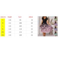 Vestido de manga corta a la moda de verano para mujer, vestidos estampados para mujer - details 0