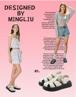 Sandalias de cabeza de bolsa de moda nueva hebilla retro de fondo plano las mujeres usan sandalias romanas huecas cómodas - details 1
