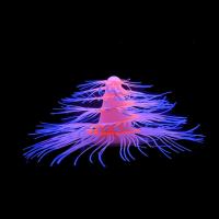 Acuario de silicona para paisajismo, plantas acuáticas artificiales coloridas con efecto fluorescente, árbol de Navidad suave, Coral, mesa - details 5